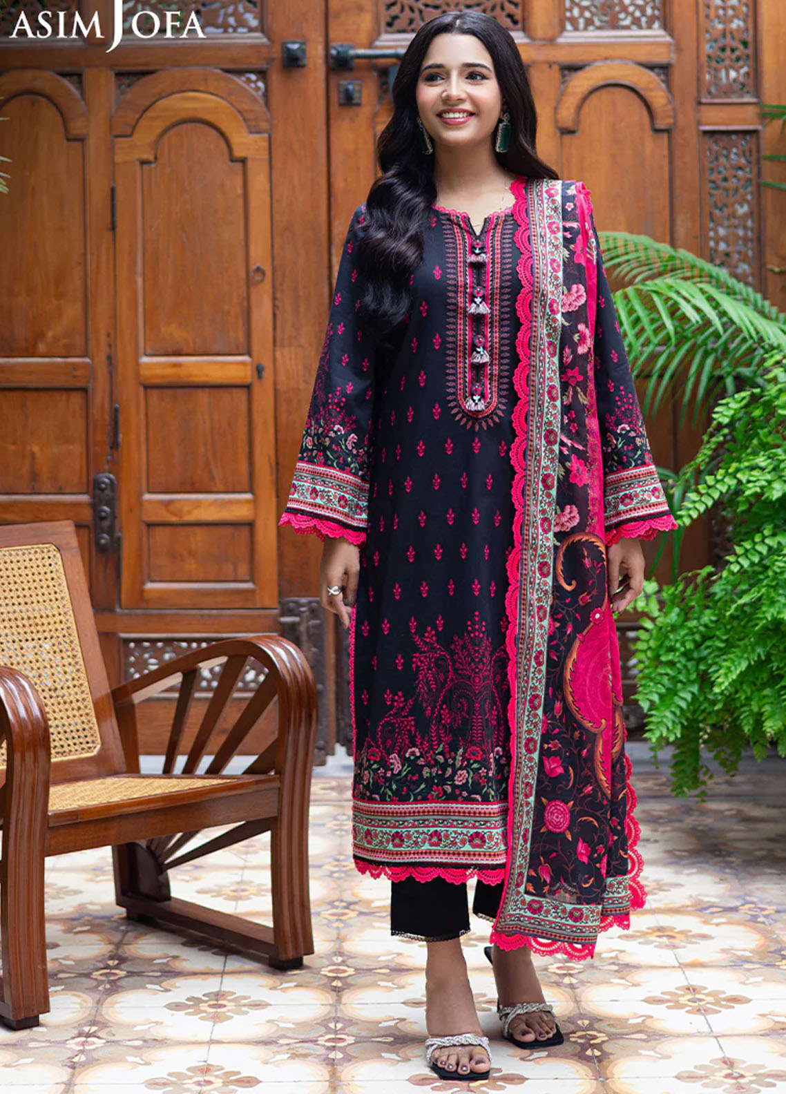 Asim Jofa Printed Lawn Suits Unstitched 3 Piece AJUUB-21