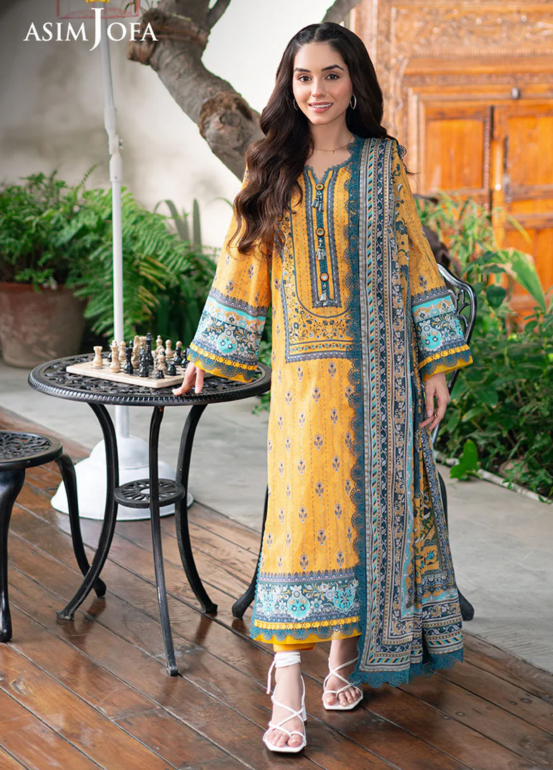 Asim Jofa Printed Lawn Suits Unstitched 3 PieceAJUUB-23