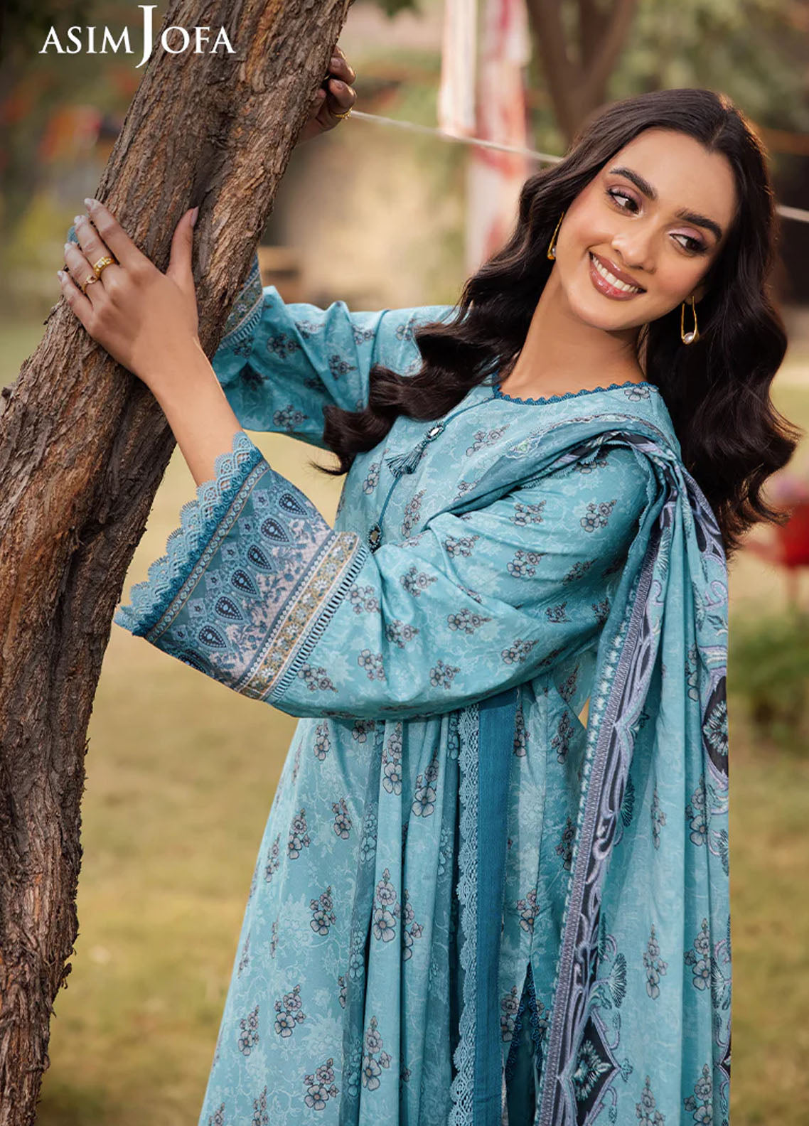 Asim Jofa Printed Lawn Suits Unstitched 3 Piece AJUBJ-46