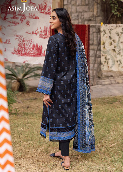 Asim Jofa Printed Lawn Suits Unstitched 3 Piece AJUBJ-55