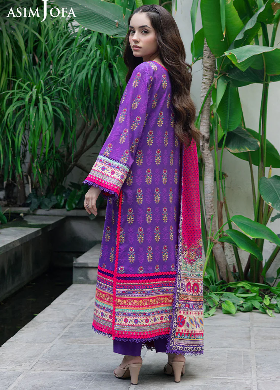 Asim Jofa Printed Lawn Suits Unstitched 3 Piece AJUUB-34