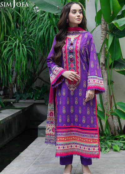 Asim Jofa Printed Lawn Suits Unstitched 3 Piece AJUUB-34