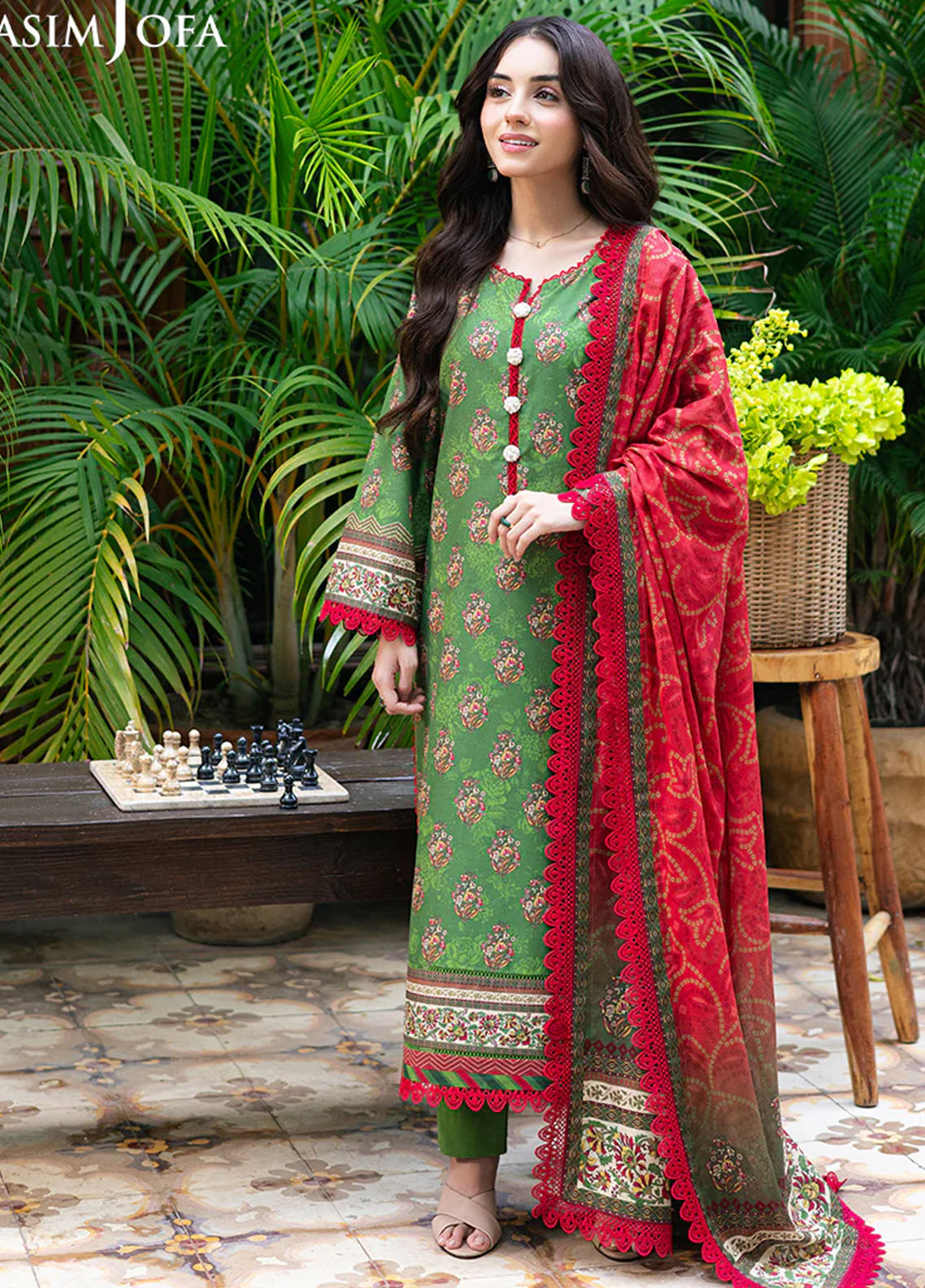 Asim Jofa Printed Lawn Suits Unstitched 3 Piece AJUUB-40