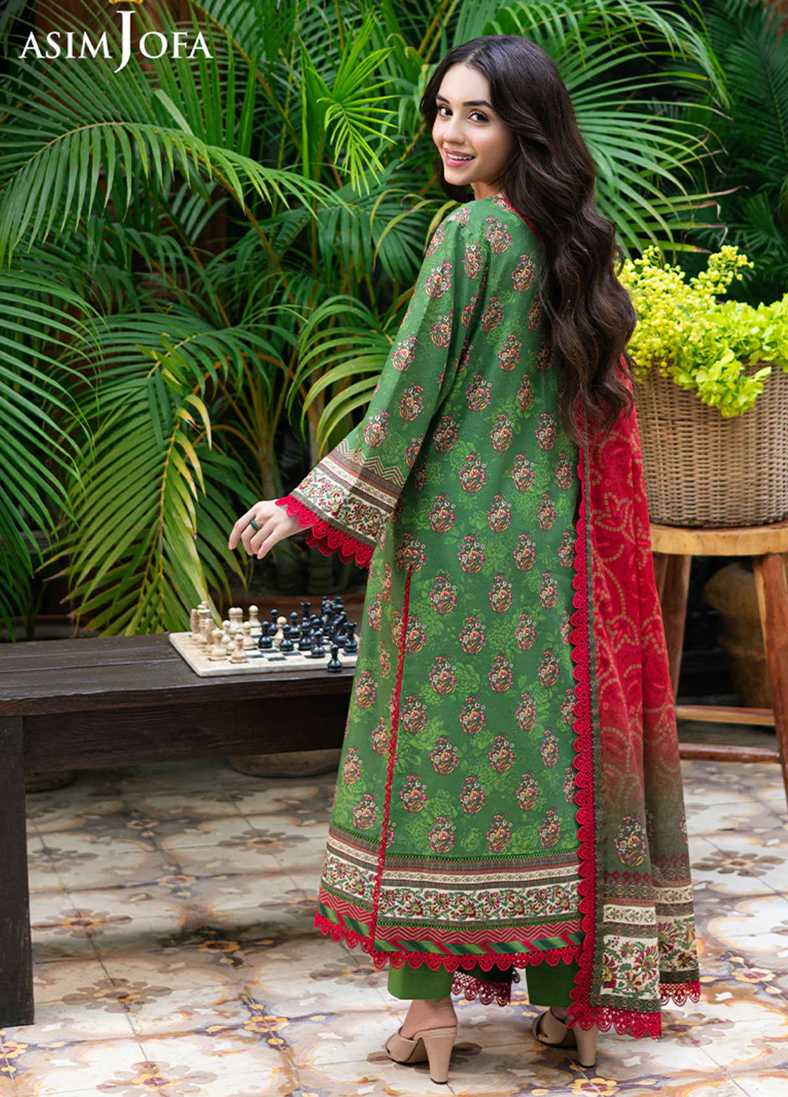 Asim Jofa Printed Lawn Suits Unstitched 3 Piece AJUUB-40