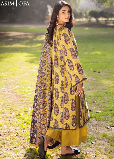 Asim Jofa Printed Lawn Suits Unstitched 3 Piece AJUBJ-33