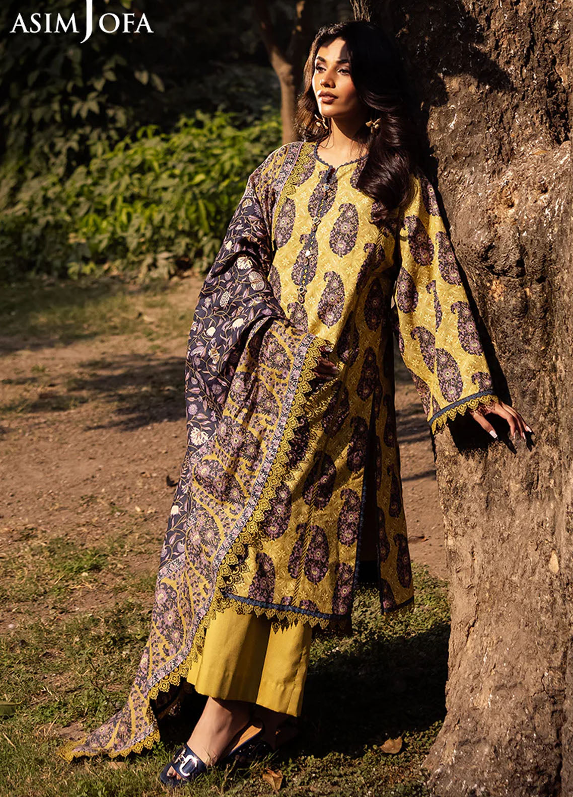 Asim Jofa Printed Lawn Suits Unstitched 3 Piece AJUBJ-33