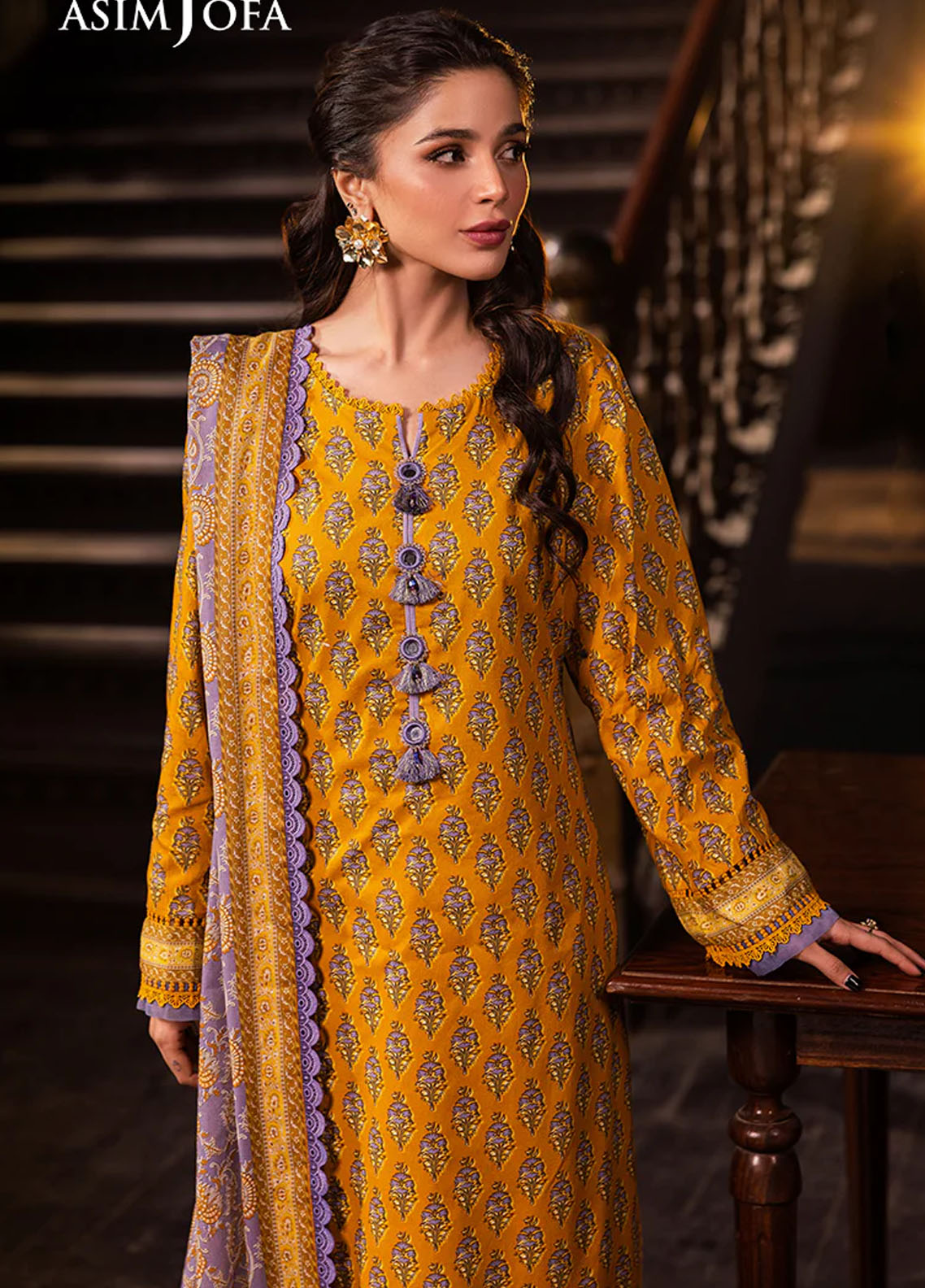 Asim Jofa Printed Lawn Suits Unstitched 3 Piece AJUBJ-53