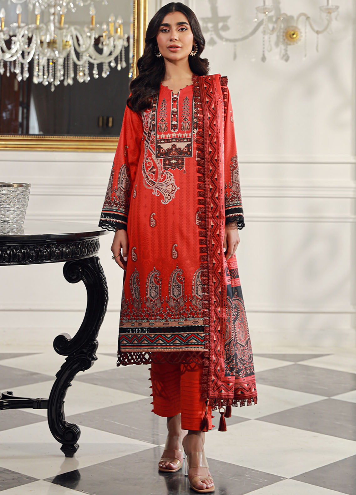 Prints by Asim Jofa Unstitched Collection 2024 AJUN-04