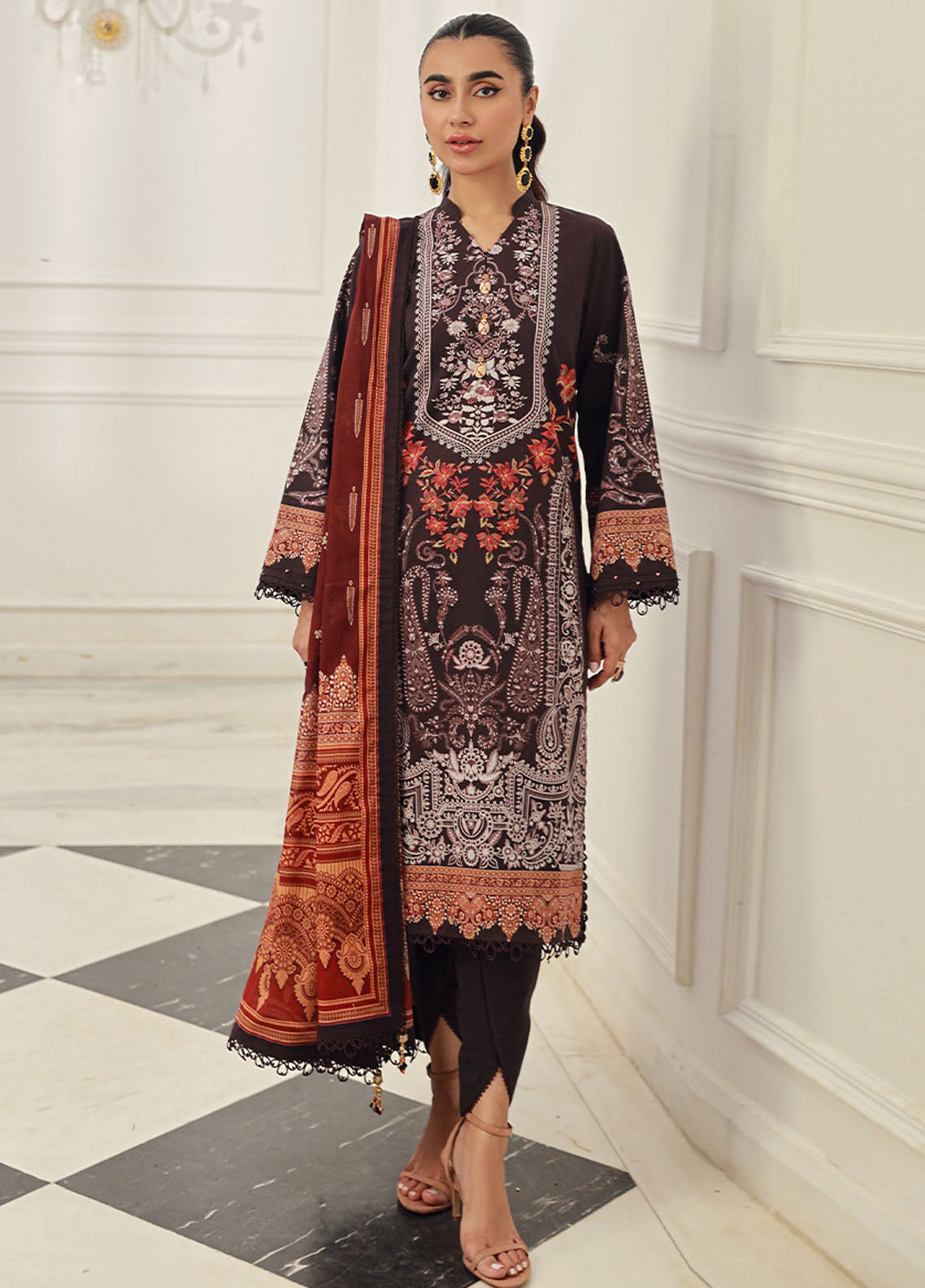 Prints by Asim Jofa Unstitched Collection 2024 AJUN-08