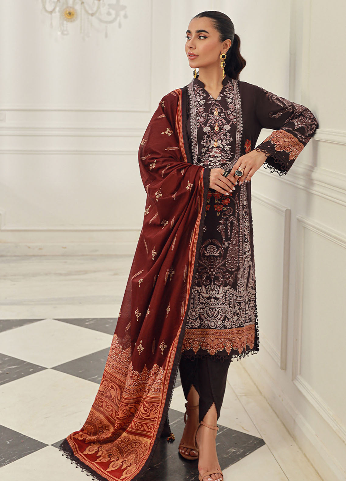 Prints by Asim Jofa Unstitched Collection 2024 AJUN-08