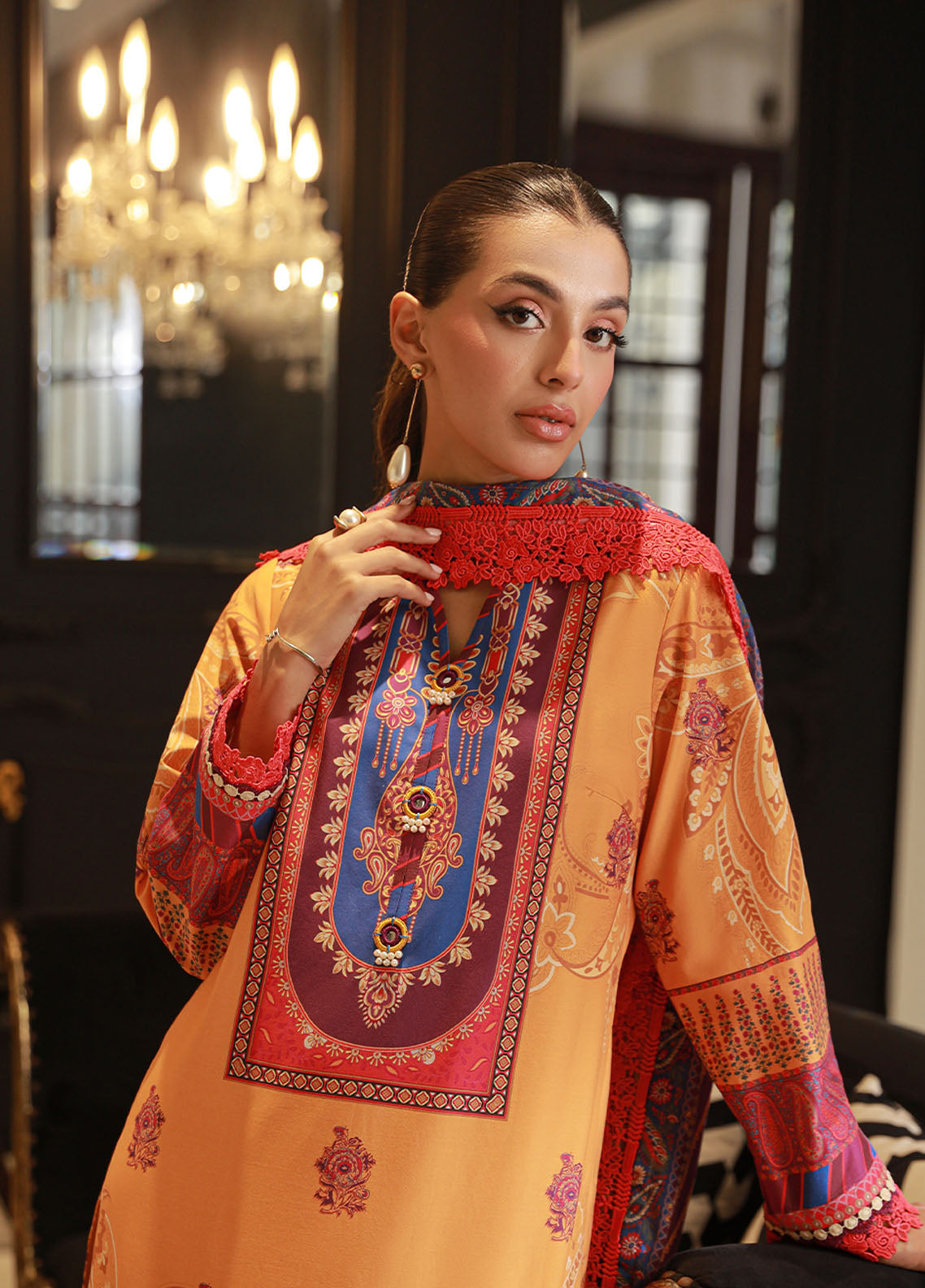 Prints by Asim Jofa Unstitched Collection 2024 AJUN-09