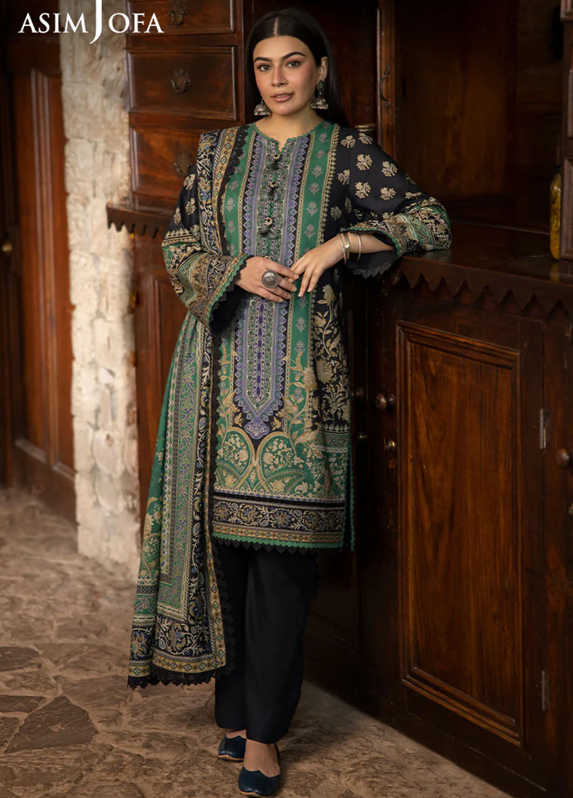 Asim Jofa Unstitched Winter Collection 2024 AJUW-62-UNS