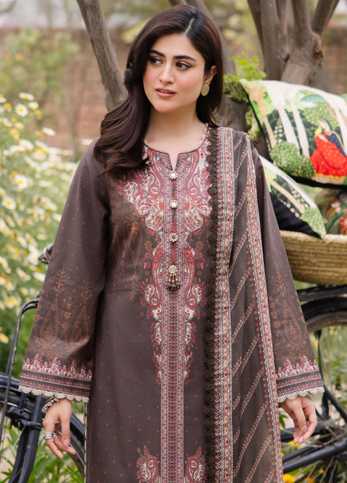 Asim Jofa Prints Unstitched Collection 2024 AJBU-06