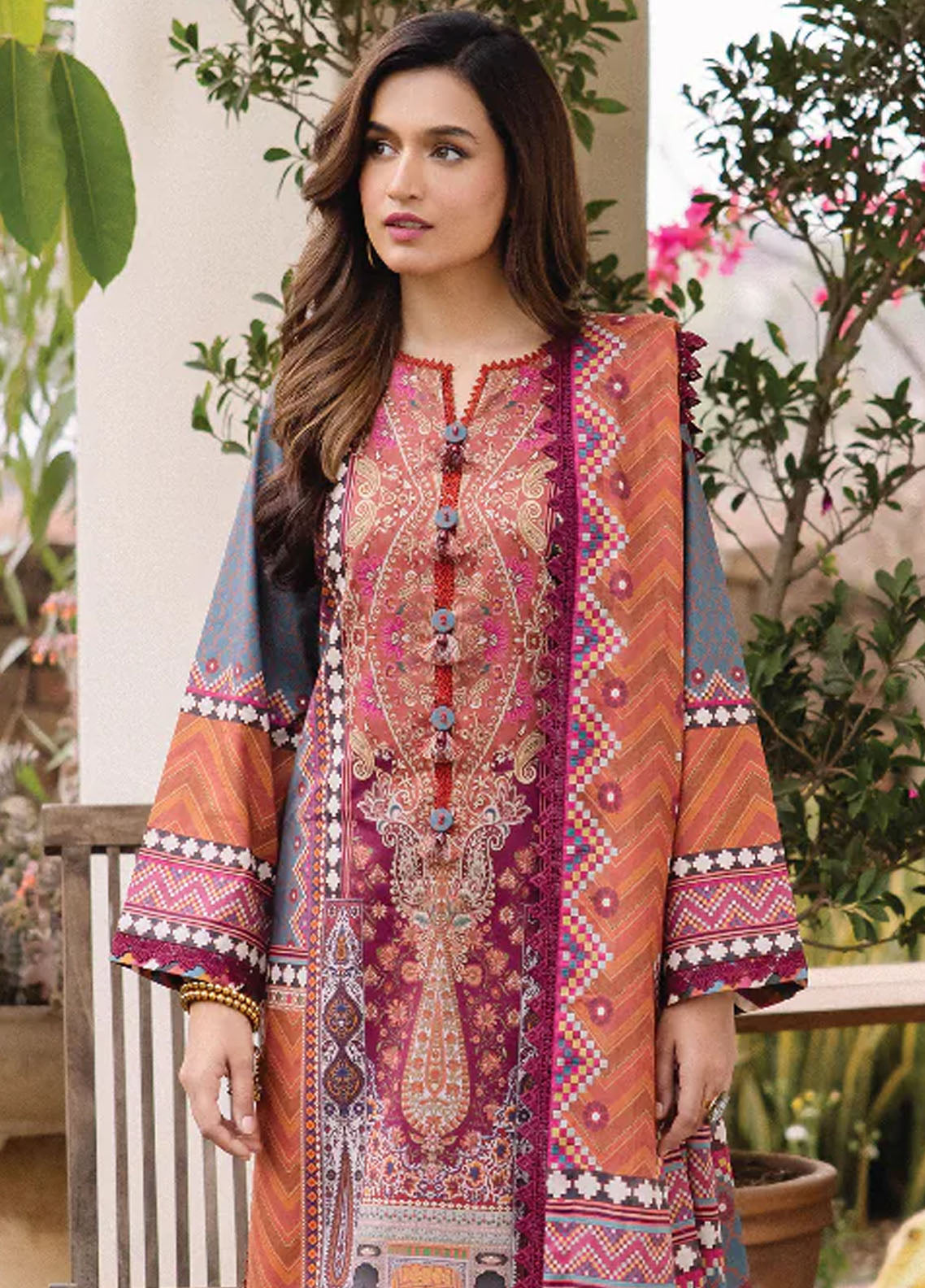 Asim Jofa Prints Unstitched Collection 2024 AJBU-10