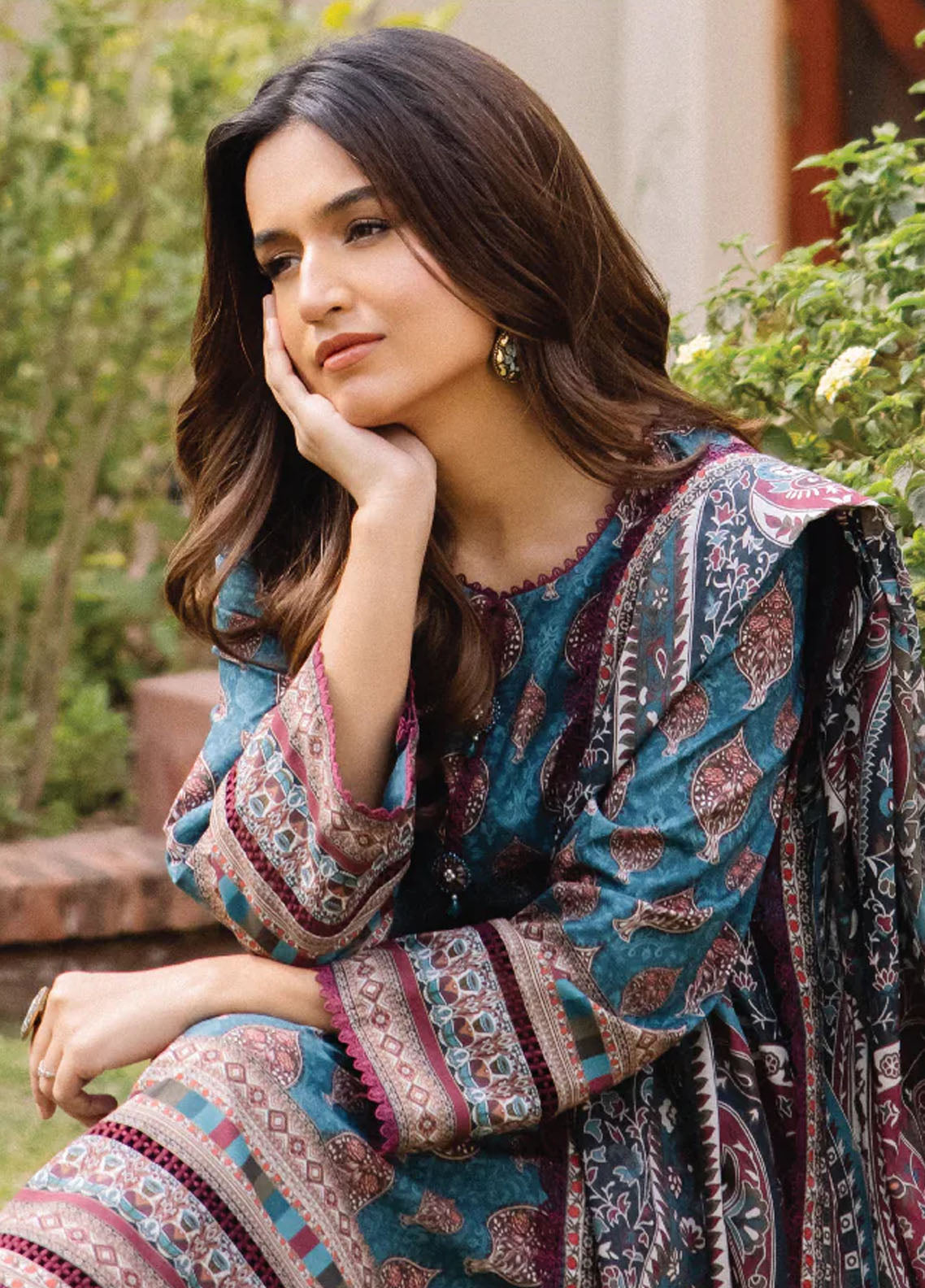 Asim Jofa Prints Unstitched Collection 2024 AJBU-14