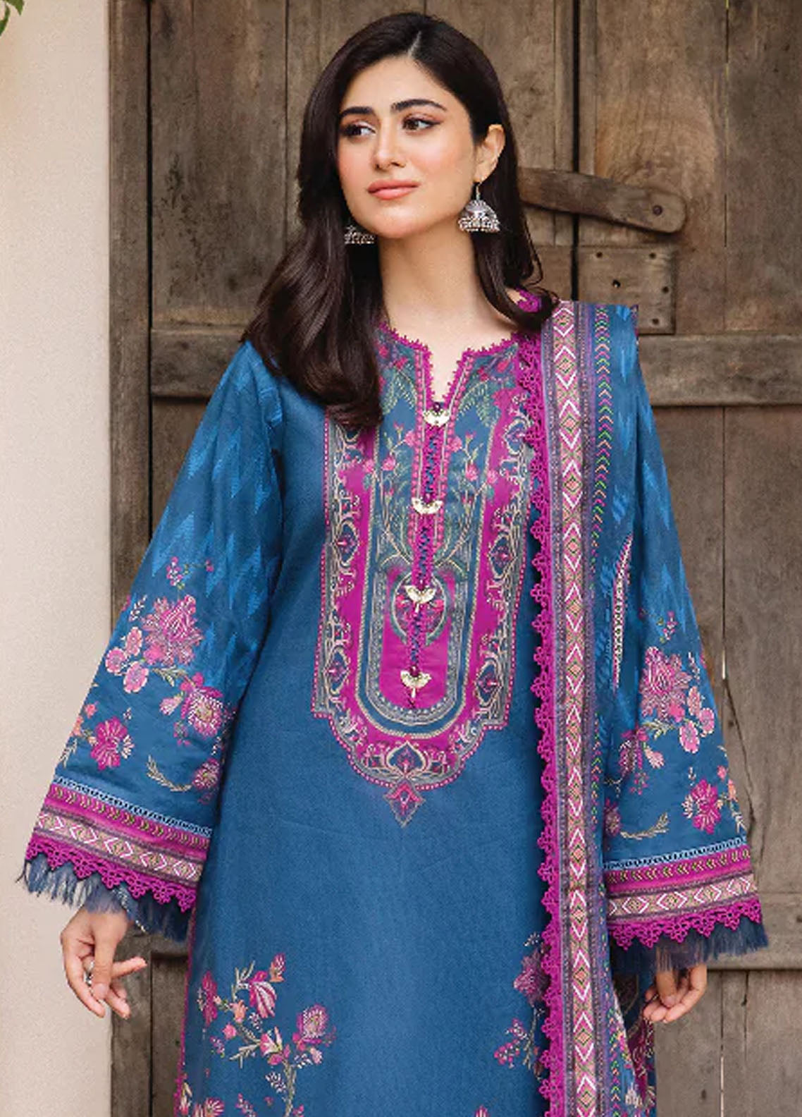 Asim Jofa Prints Unstitched Collection 2024 AJBU-16