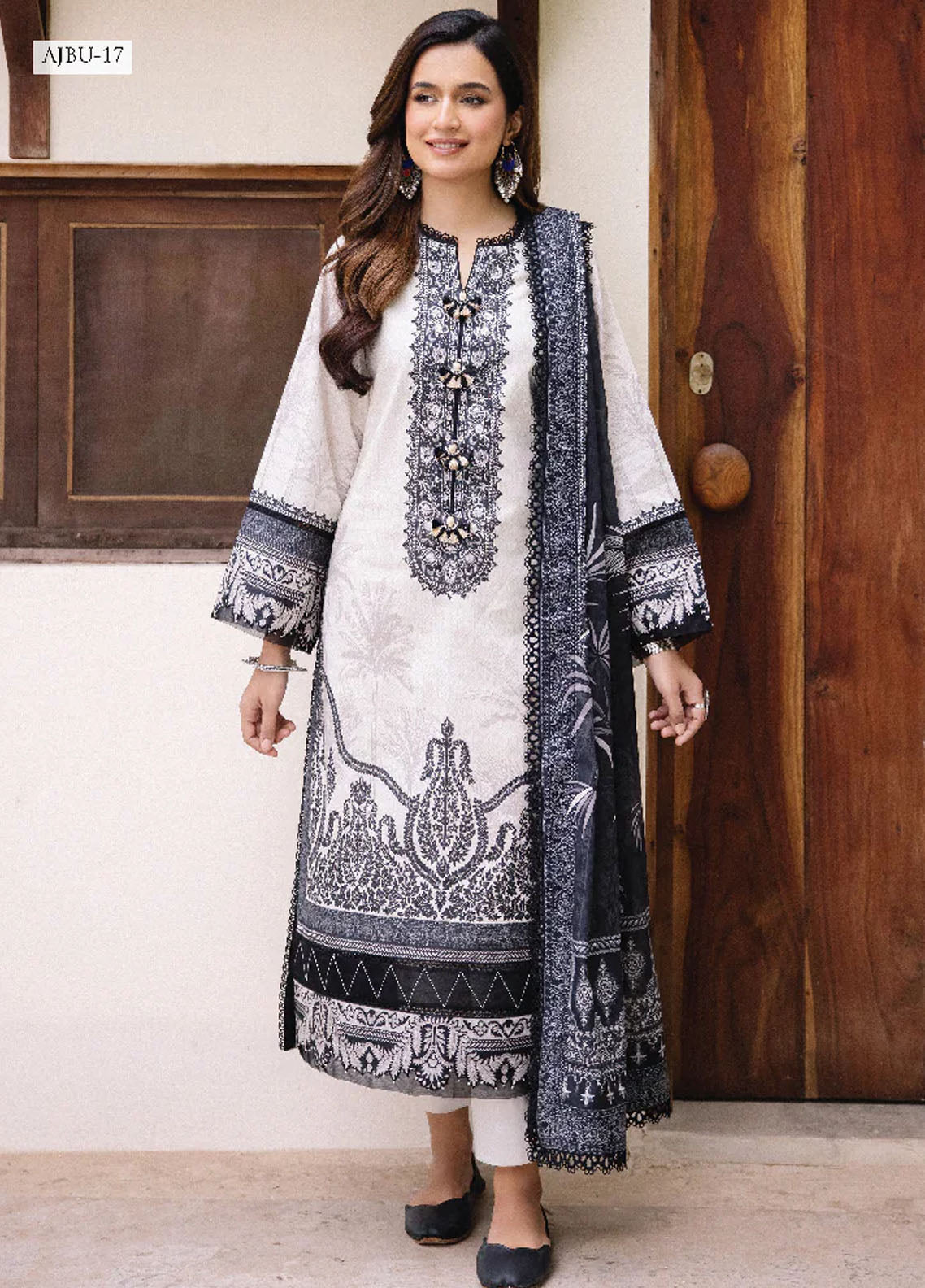 Asim Jofa Prints Unstitched Collection 2024 AJBU-17