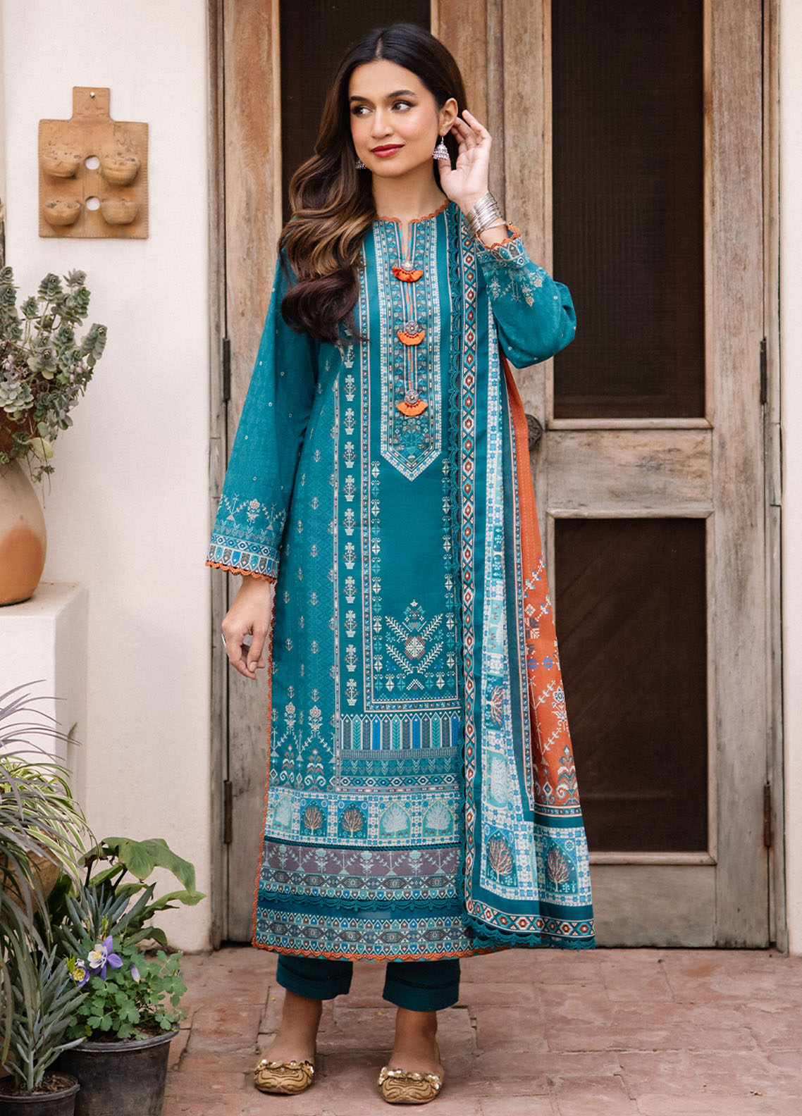 Asim Jofa Prints Unstitched Collection 2024 AJBU-19