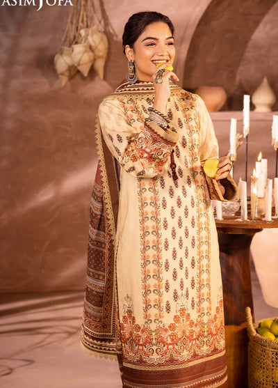 Asim Jofa Unstitched Prints Collection 2024 AJUB-04