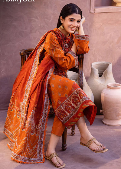 Asim Jofa Unstitched Prints Collection 2024 AJUB-07