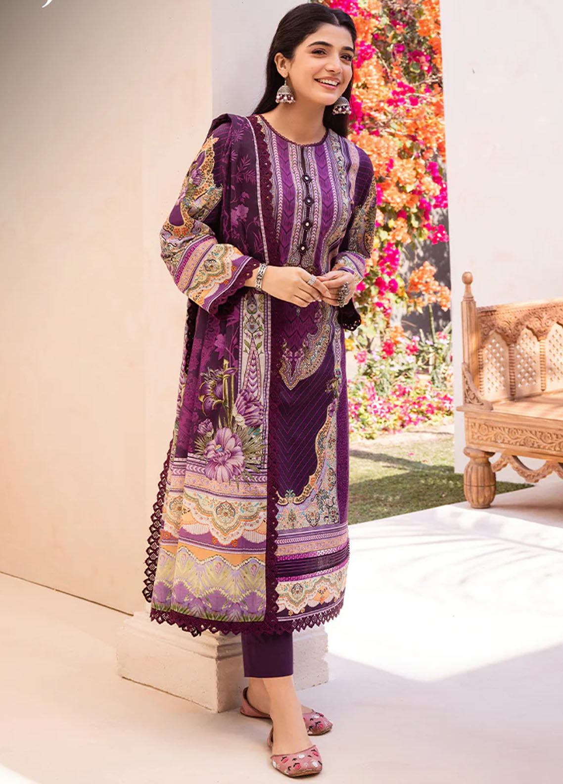 Asim Jofa Unstitched Prints Collection 2024 AJUB-10