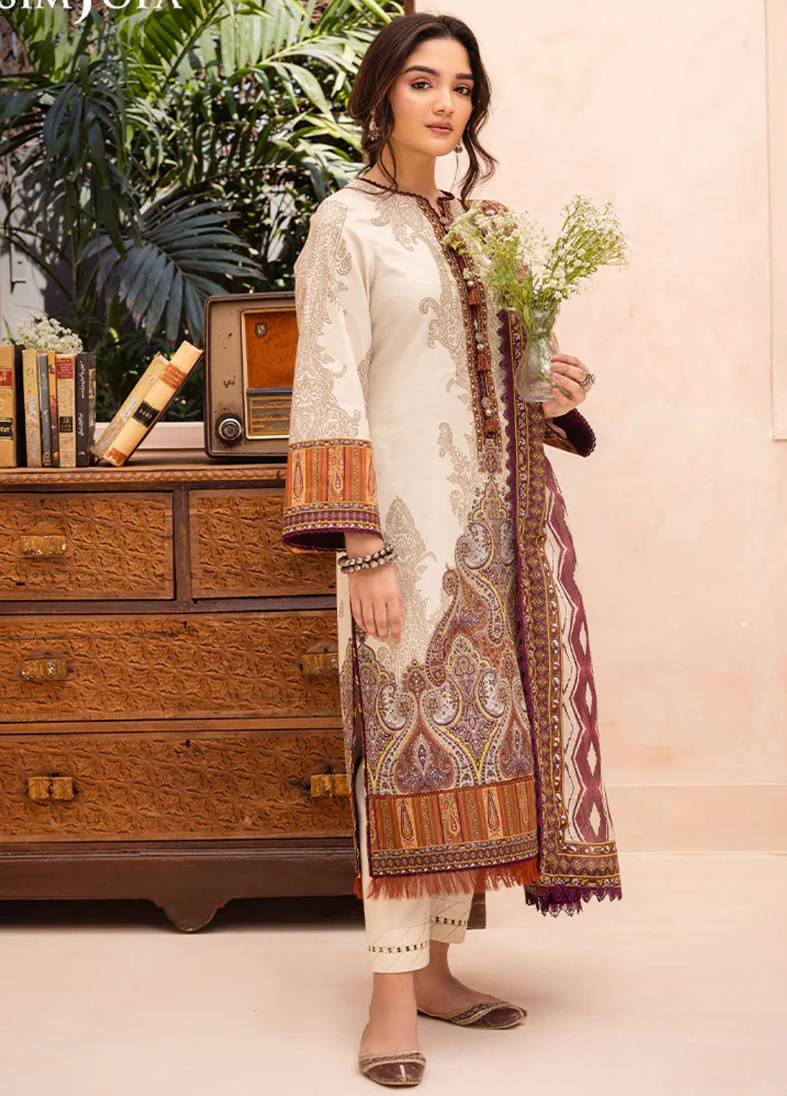 Asim Jofa Unstitched Prints Collection 2024 AJUB-11