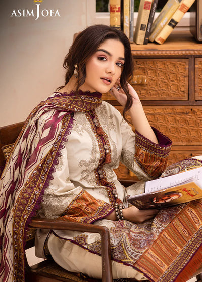 Asim Jofa Unstitched Prints Collection 2024 AJUB-11