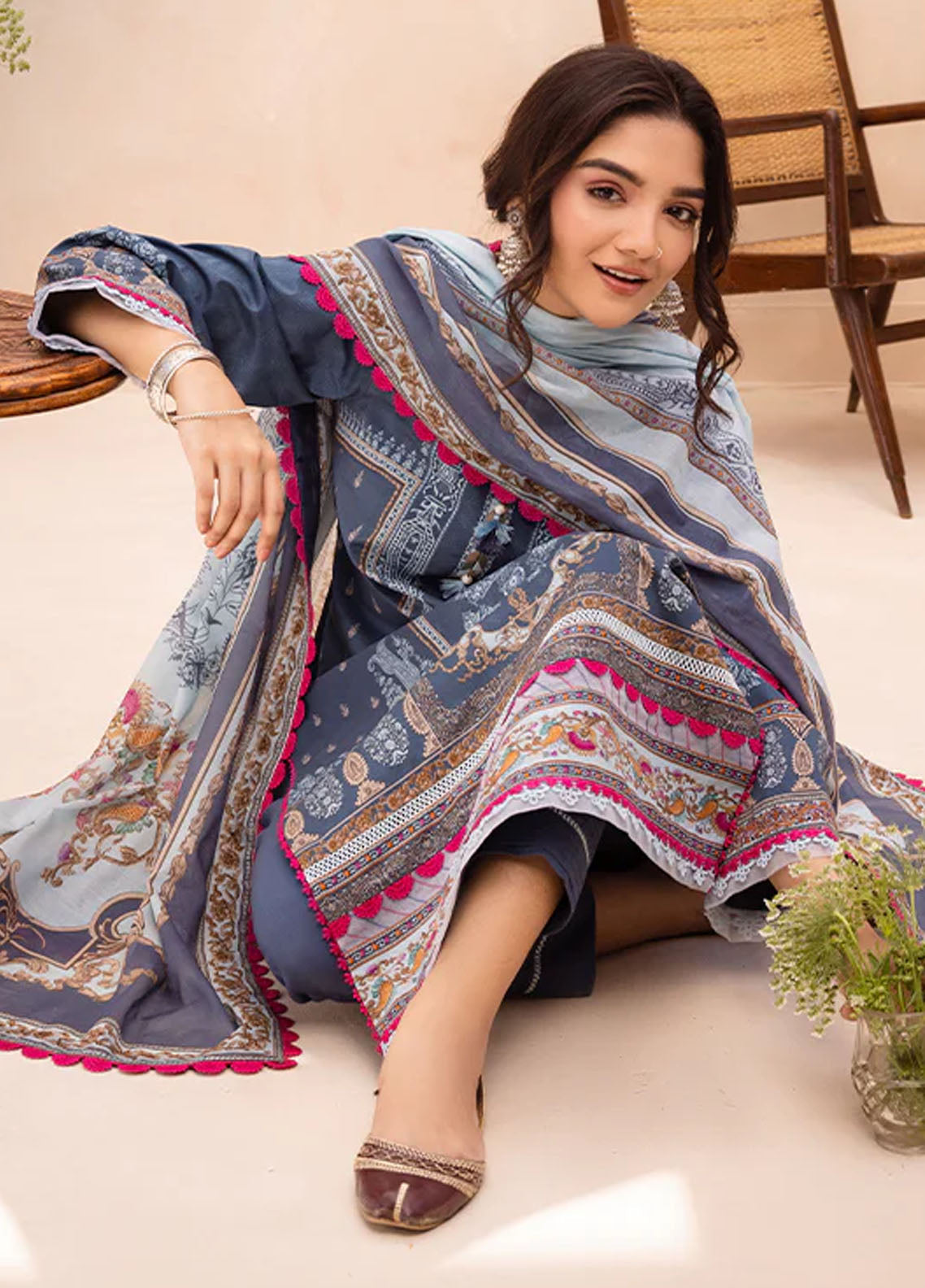 Asim Jofa Unstitched Prints Collection 2024 AJUB-14