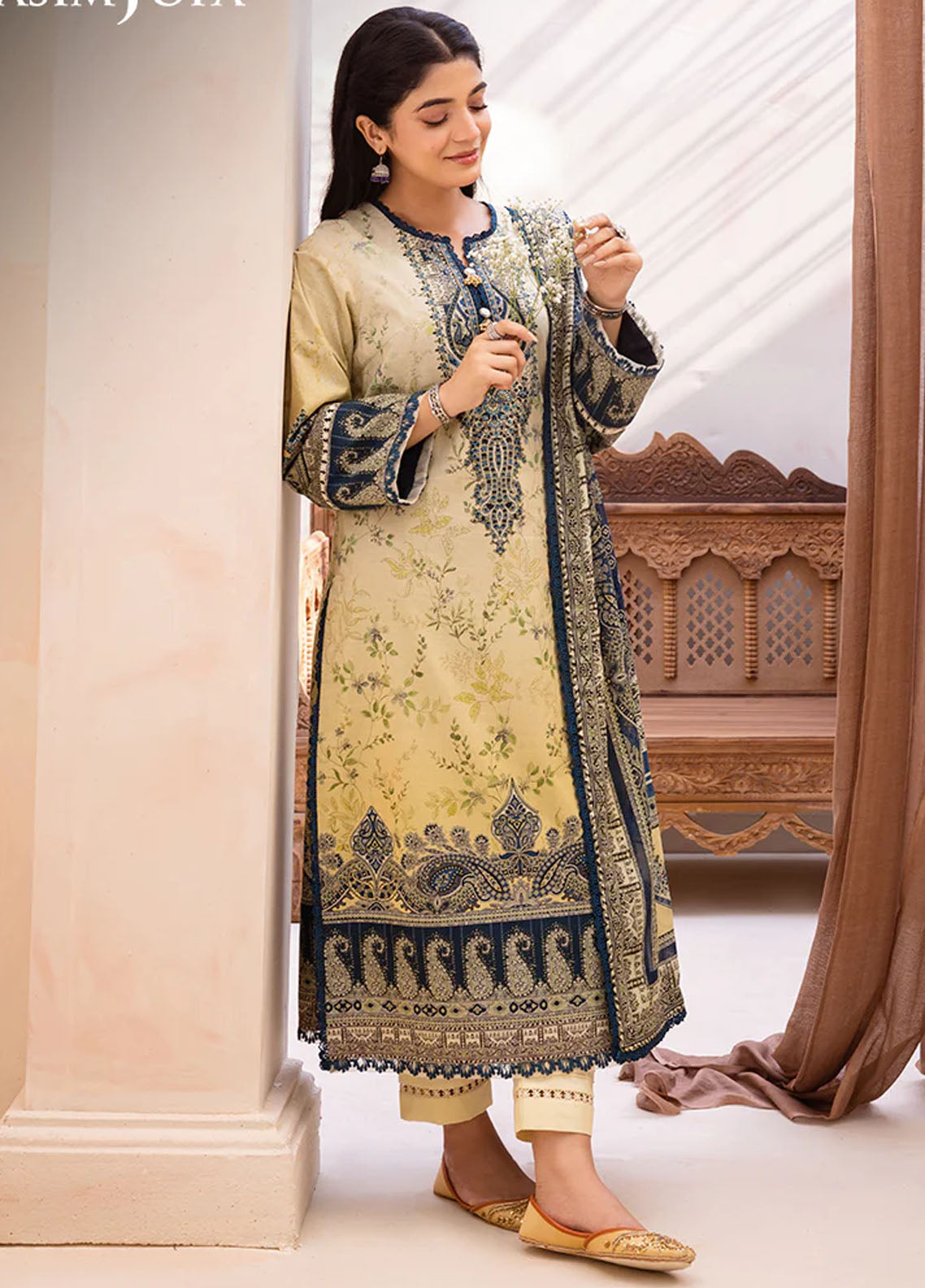 Asim Jofa Unstitched Prints Collection 2024 AJUB-15