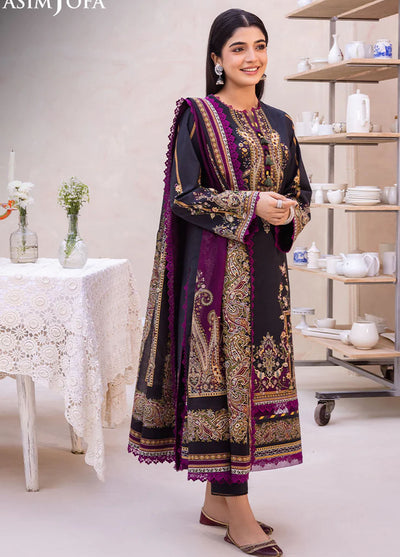 Asim Jofa Unstitched Prints Collection 2024 AJUB-17