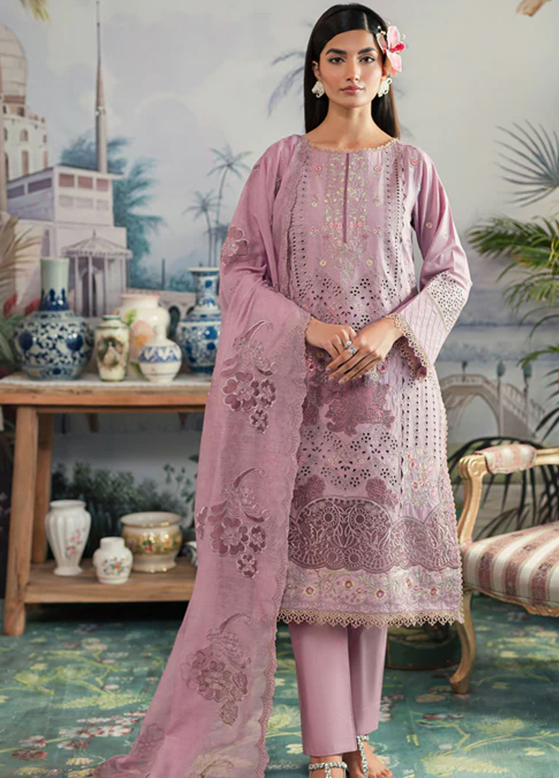 Ayra By Emaan Adeel Luxury Lawn Collection 2024 AR-03