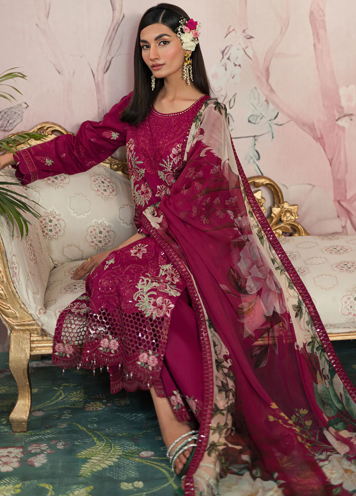 Ayra By Emaan Adeel Luxury Lawn Collection 2024 AR-04