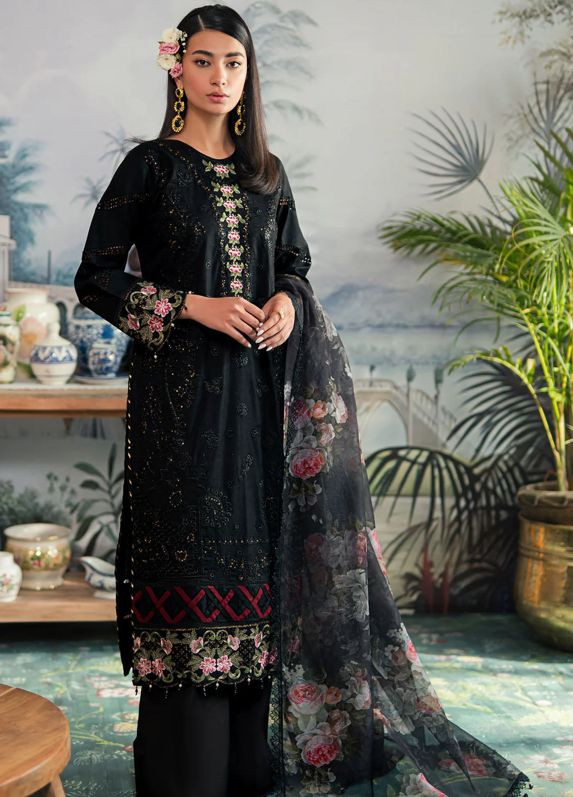 Ayra By Emaan Adeel Luxury Lawn Collection 2024 AR-05