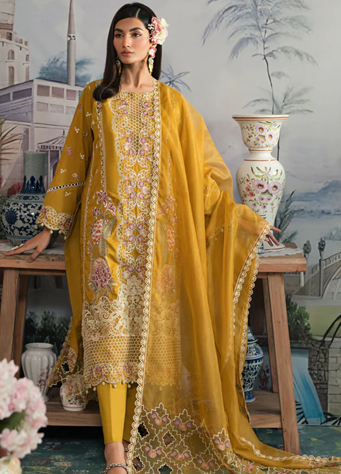 Ayra By Emaan Adeel Luxury Lawn Collection 2024 AR-06