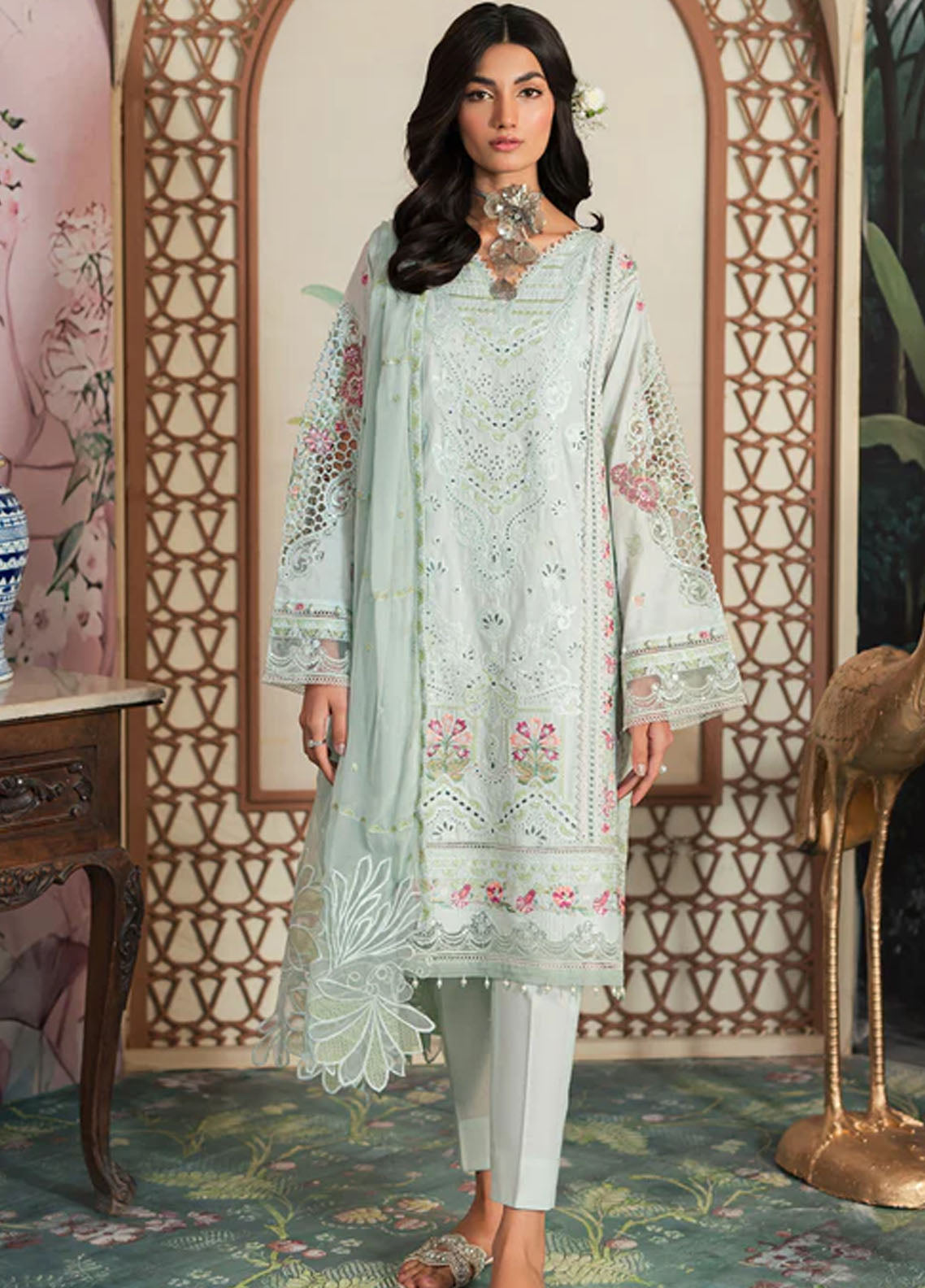 Ayra By Emaan Adeel Luxury Lawn Collection 2024 AR-07