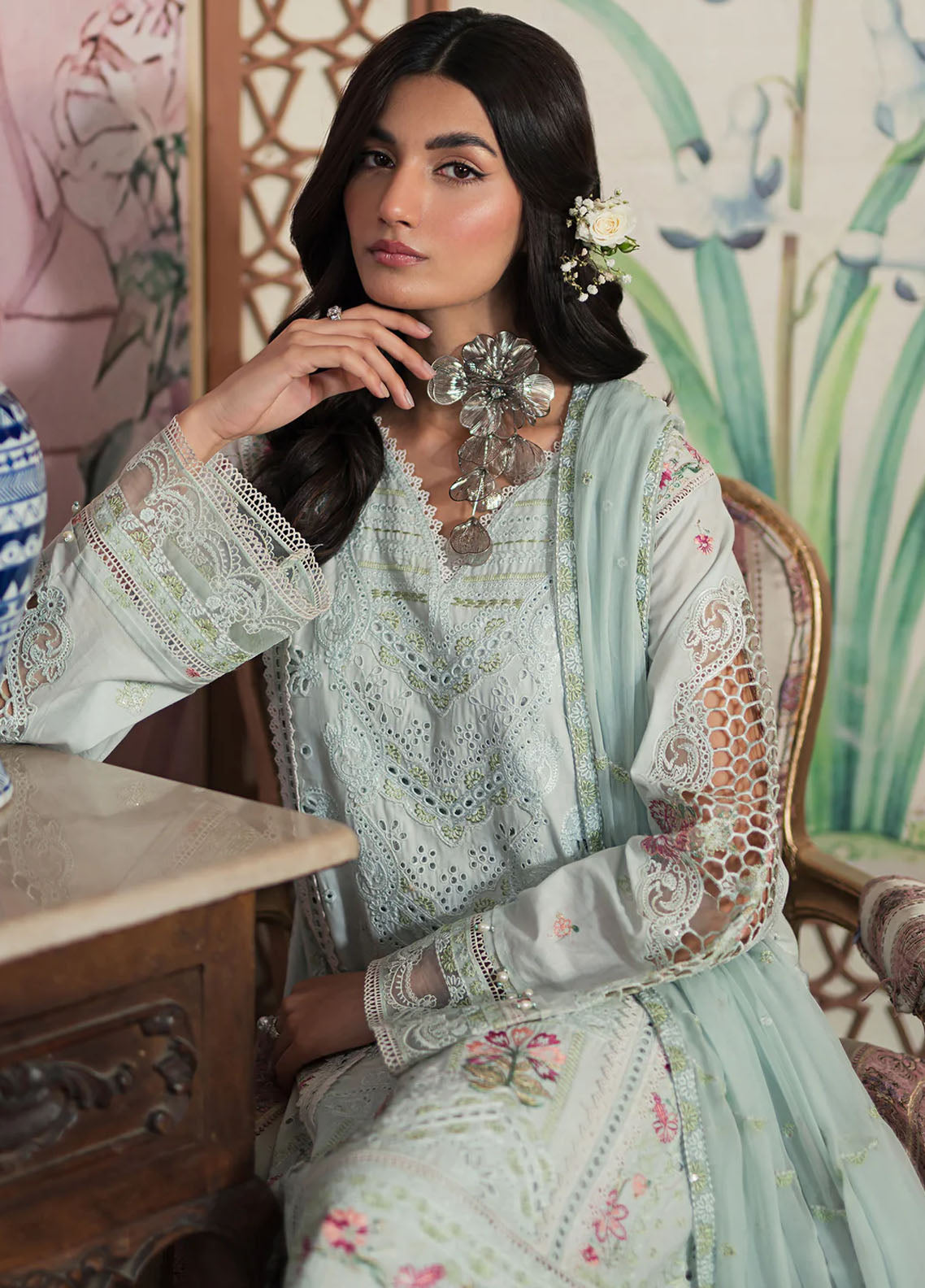 Ayra By Emaan Adeel Luxury Lawn Collection 2024 AR-07