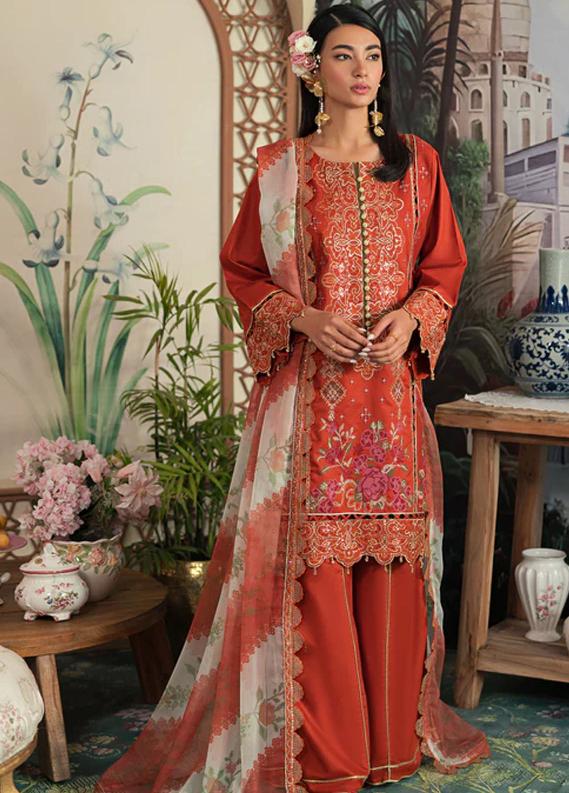Ayra By Emaan Adeel Luxury Lawn Collection 2024 AR-08