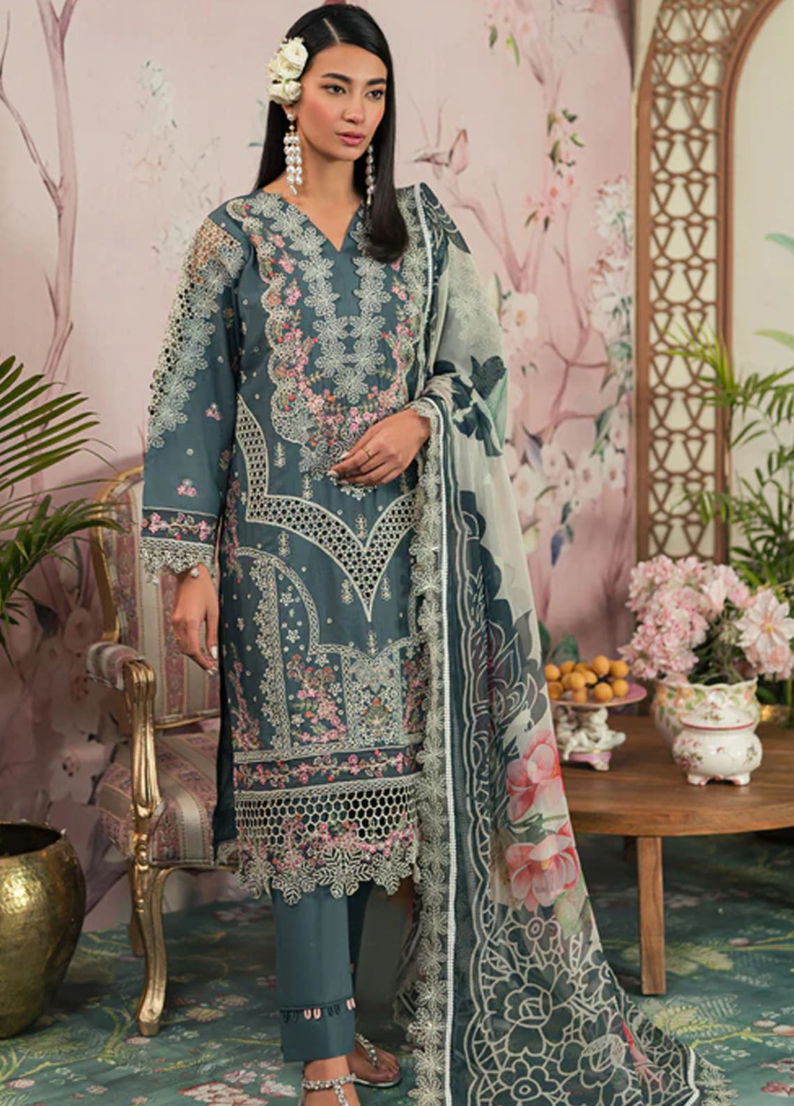 Ayra By Emaan Adeel Luxury Lawn Collection 2024 AR-09