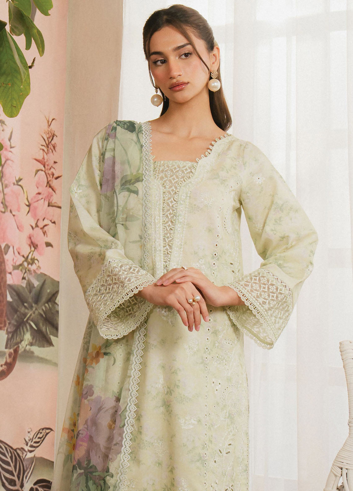 Ayzel by Afrozeh Armelia Printed Lawn Collection 2025 D-01 Mirelia