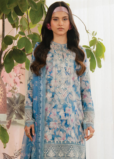 Ayzel by Afrozeh Armelia Printed Lawn Collection 2025 D-04 Scilla