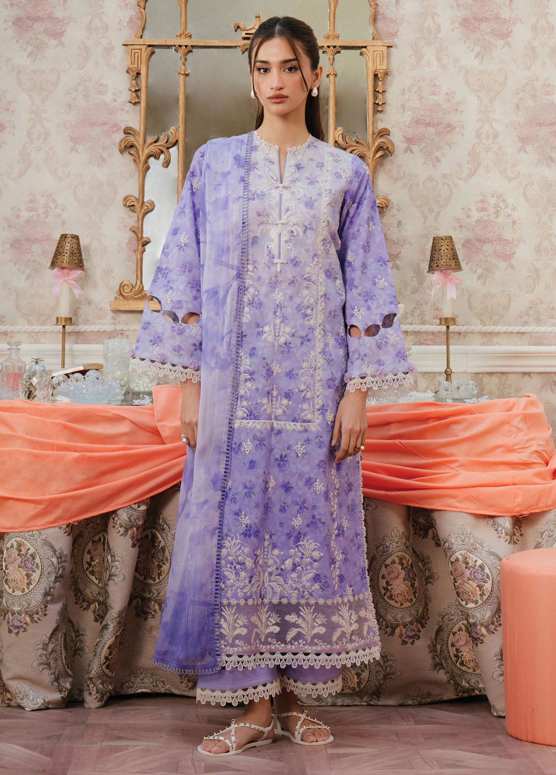 Ayzel by Afrozeh Armelia Printed Lawn Collection 2025 D-10 Delilah