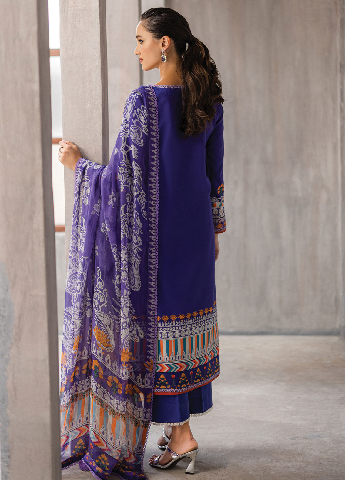 Azalea by Roheenaz Unstitched Lawn Collection 2024 Blissful Berry RNZ-08A