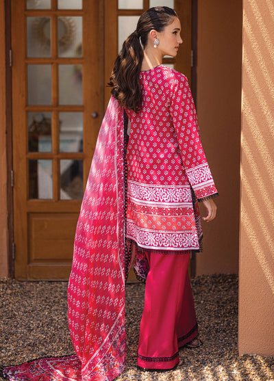 Azalea by Roheenaz Unstitched Lawn Collection 2024 Coral Cascade RNZ-06B