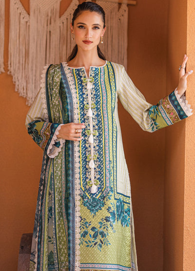 Azalea by Roheenaz Unstitched Lawn Collection 2024 Ivory Elegance RNZ-07A