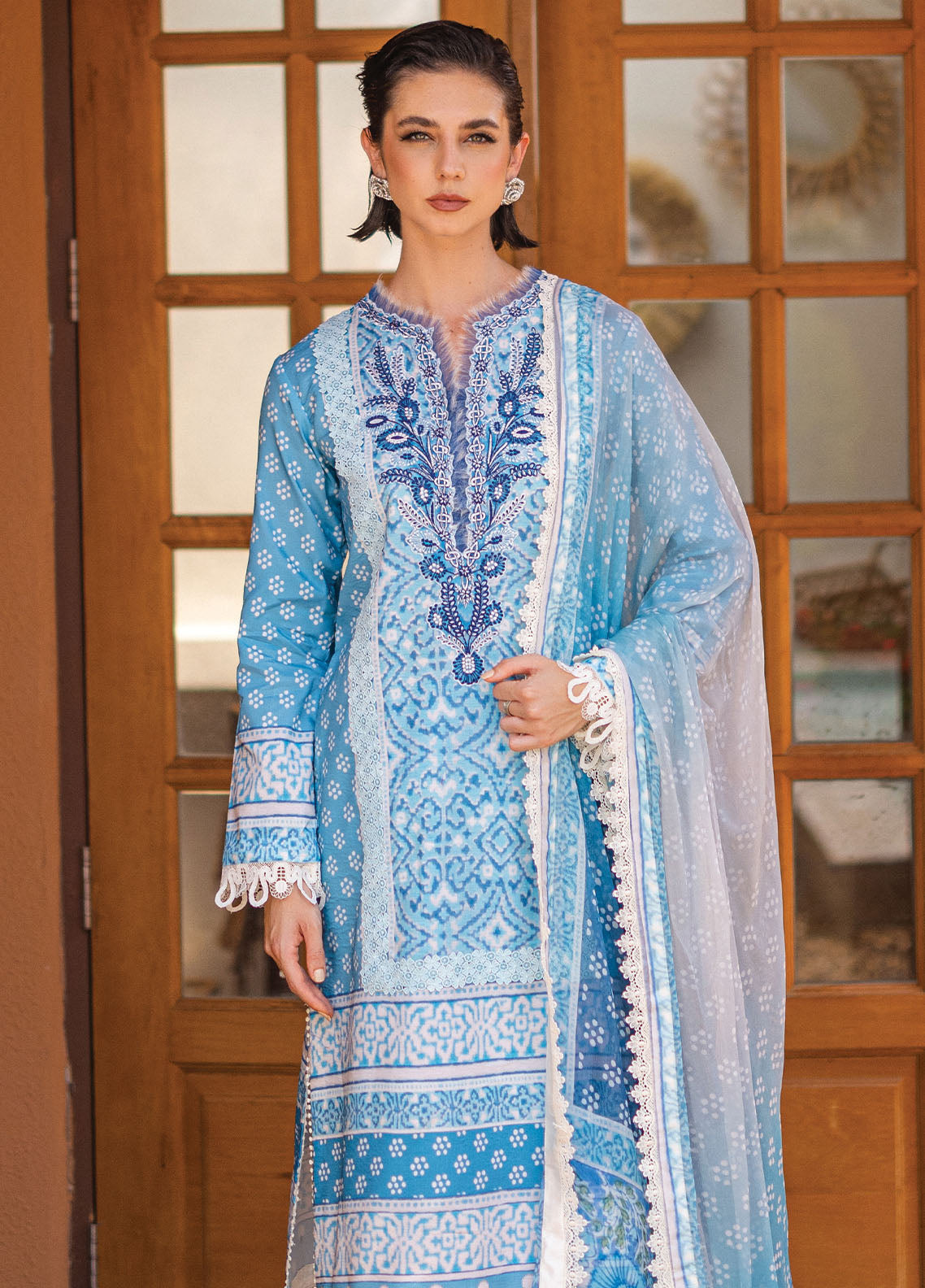 Azalea by Roheenaz Unstitched Lawn Collection 2024 Starlit Sky RNZ-06A