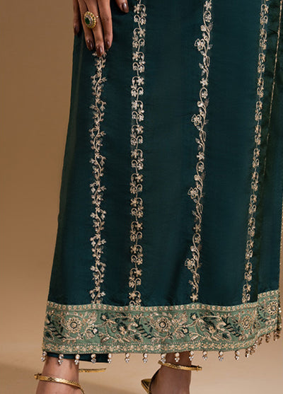 Afsanay by Zariya Luxury Embroidered Unstitched Chiffon 3 Piece Suits ZRY25LF D1 ZB50038 - Festive Collection