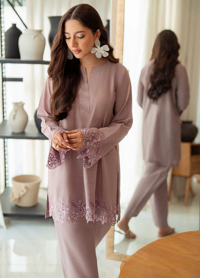 Azure Pret Casual Blended 2 Piece Suit Dusky Rose