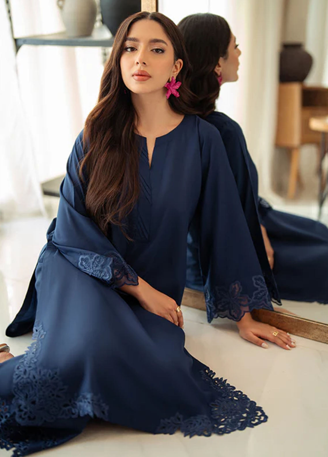 Azure Pret Casual Blended 2 Piece Suit Starlit Blue