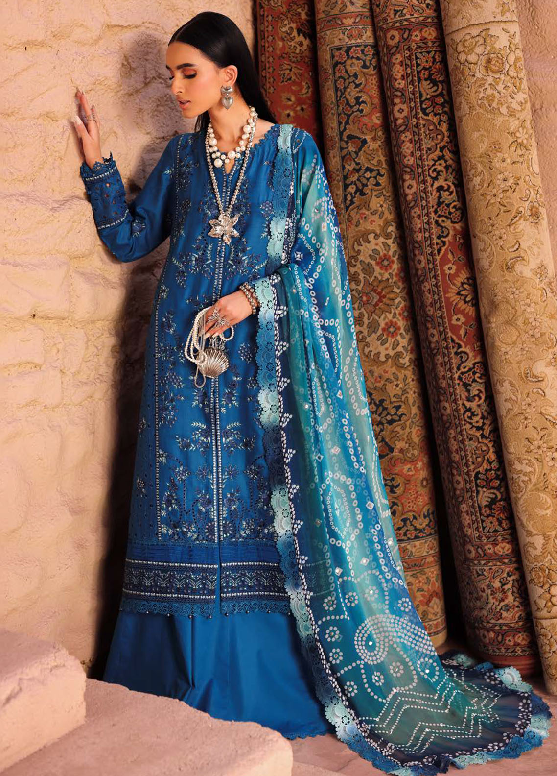 Bazar by Nureh Embroidered Lawn Suits Unstitched 3 Piece NU25BD NE-160