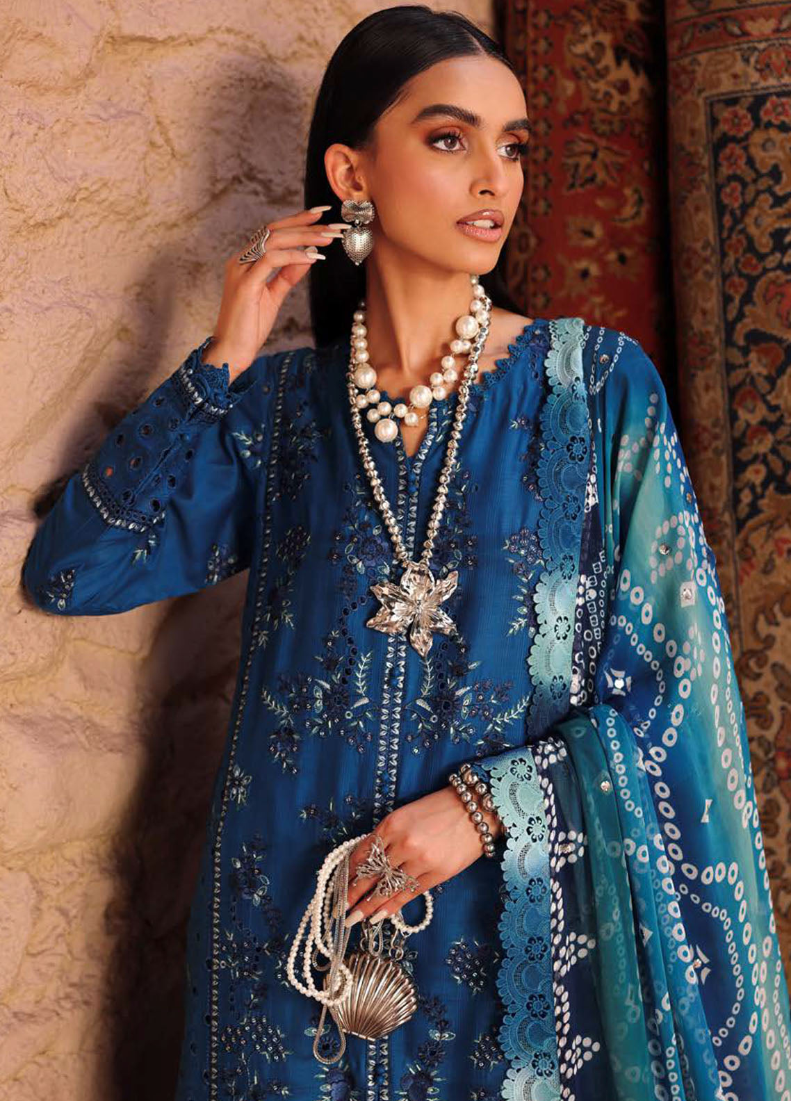 Bazar by Nureh Embroidered Lawn Suits Unstitched 3 Piece NU25BD NE-160